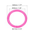 thumbnail image 2 of Unique Bargains Loose Leaf Rings Binder Ring Plastic O Rings, Pink, 50 Count, 2 of 6