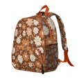 thumbnail image 4 of Retro Daisy Print Students Backpack - Boho Floral Pattern in White and Yellow, Durable Lightweight Student Backpack for School and Travel, 4 of 6