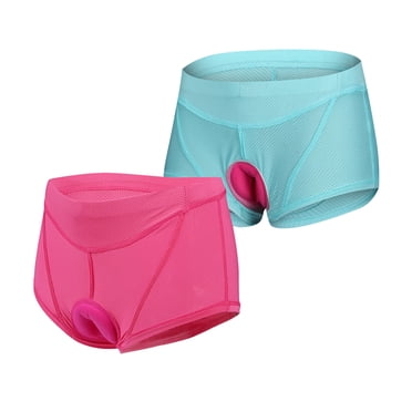 Yeacher 2 Pcs Culottes de Cyclisme pour Femmes en Gel, Rembourrées 3D, Shorts de Vélo, sous-Vêtements