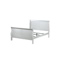 thumbnail image 3 of ACME Louis Philippe III Eastern King Bed (FB 34"H) in Platinum, 3 of 3