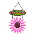 thumbnail image 3 of GROWTH TANK Hanging Flower Welcome Sign for Front Door Porch Plaque Decorative Pink, 3 of 9