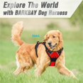 thumbnail image 4 of No Pull Dog Harness Front Clip Heavy Duty Reflective Easy Control Handle for Large Dog Walking (L,Black), 4 of 6