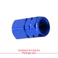 thumbnail image 3 of Youkk 4 Pieces Decorative Tire Caps Exquisite Tyre Part Modifying Accessory Blue 1Set, 3 of 6