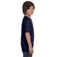 thumbnail image 2 of Hanes Beefy-T Boy`s T-Shirt, S, Navy, 2 of 5