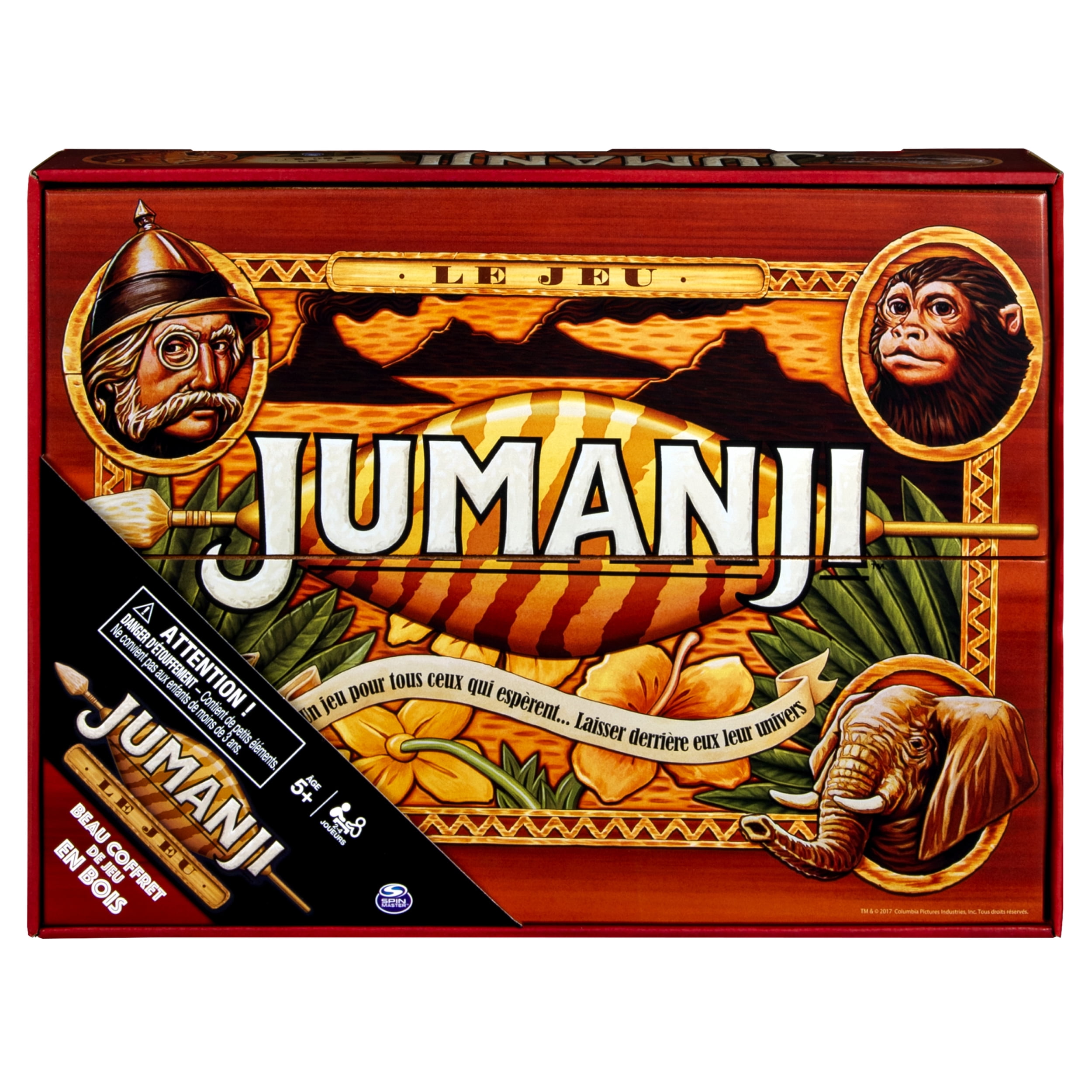 Deluxe Wood Jumanji Classic Retro '90s Game (French Language Only)