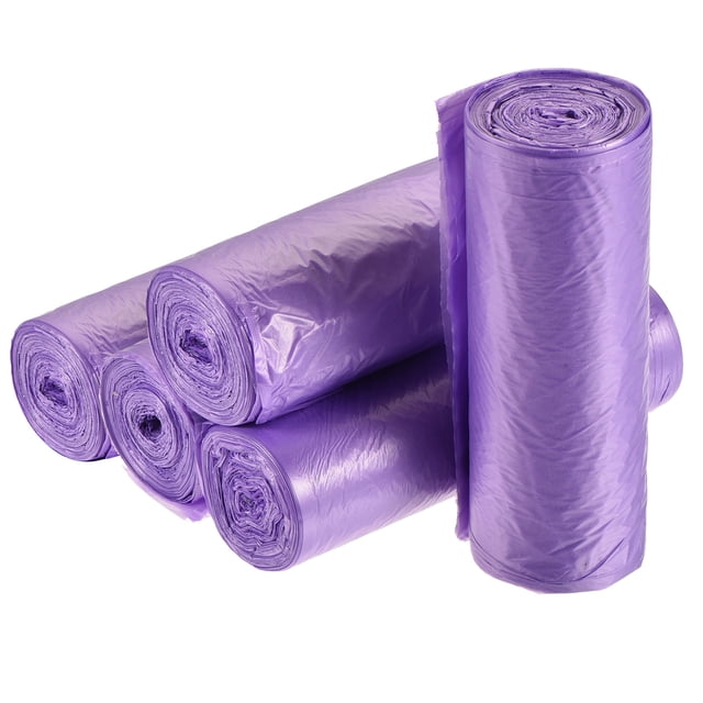 Uxcell Small Trash Bags Garbage Waste Basket Liners for Kitchen Office Bathroom Purple