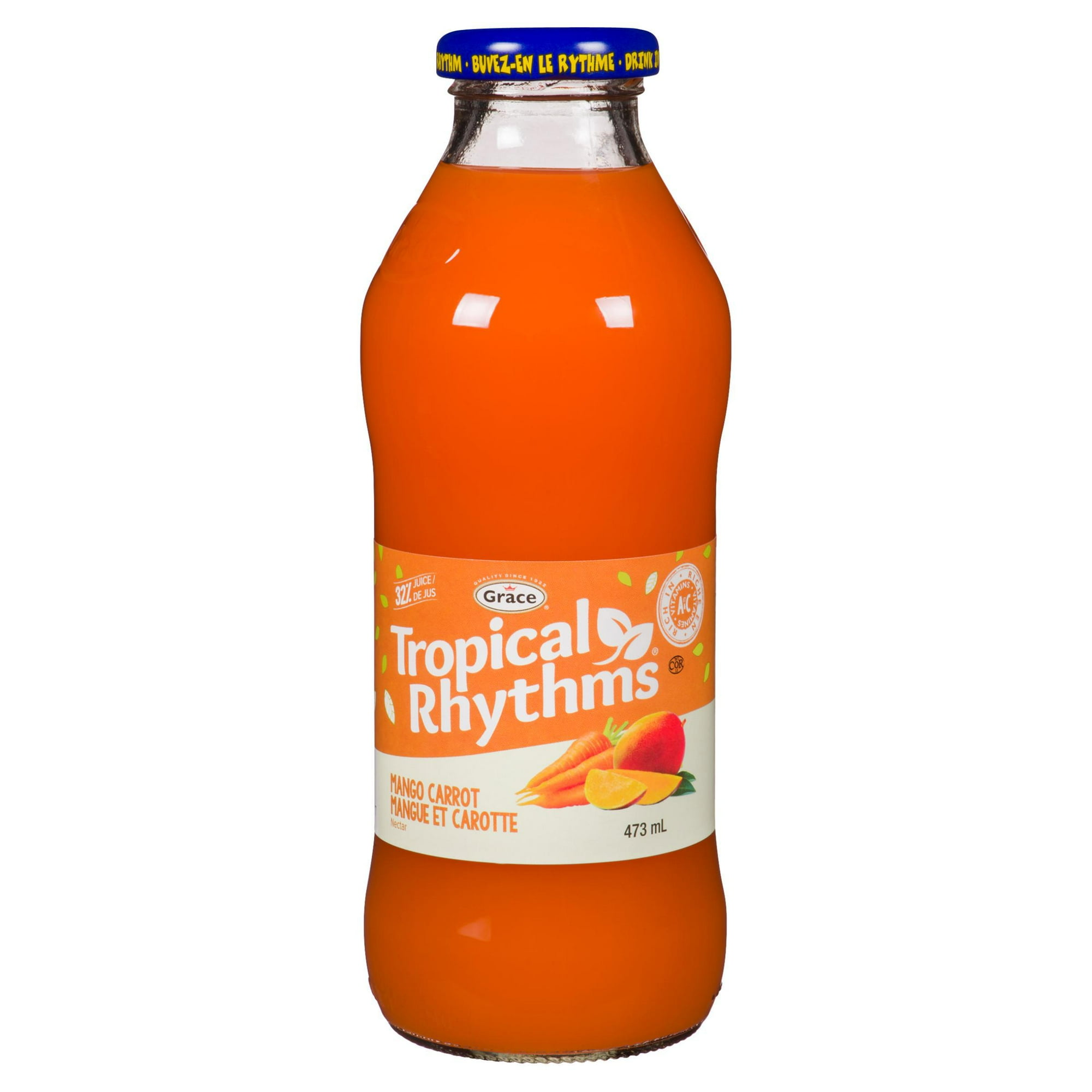 Boisson Mangue Carotte Grace, 473ml Bouteille
