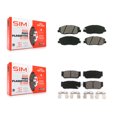 thumbnail image 1 of SIM Front Rear Semi-Metallic Brake Pads Kit for Car Hyundai Entourage Kia Sedona To 04/27/06 KSM-100083, 1 of 8