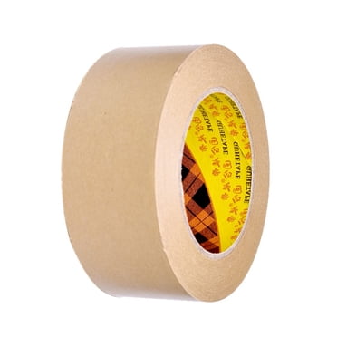 EGNMCR 1x Rouleau de Papier Brun Encadreurs Ruban de Masquage Ruban de Scellage 36mm x 50meters Ruban Adhésif