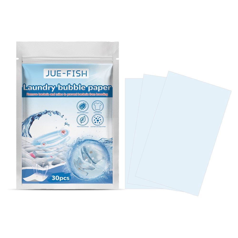 Estbridge 30Pcs Laundry Detergent  Strong Travel Laundry Detergent Portable Laundry Packs，Gentle Skin Friendly