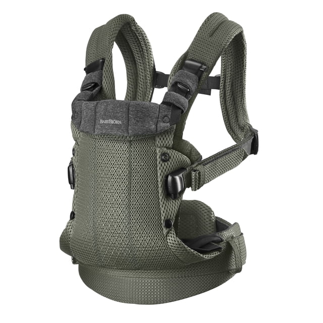 Porte-bébé BabyBjorn Harmony, Maille 3D, Porte-Bébé Ergonomique Vert Foncé Orienté vers l'Avant en Maille 3D Respirante Vert Foncé avec Bretelles Rembourrées, Grand Ceinture de Taille Soulageant la Pression et Soutien de Tête Réglable à Trois Positions Sécurisé par Boutons-Pression; Panneau Structuré Tient le Bébé Près et Est Souvent Utilisé comme position Apaisante Mains Libres pour Renforcer les Liens du Nouveau-Né.