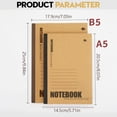 thumbnail image 3 of Clearance!Yuehao A5 Or B5 Composition Notebook ，Journals College Ruled Notebooks With Rainbow Spines Small Lined Composition Book For Home, A Minimalist Office Notebookoffice&Craft&Stationery, 3 of 5