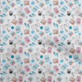 thumbnail image 1 of oneOone Cotton Flex Turquoise Blue Fabric Travel Craft Projects Decor Fabric Printed By The Yard 40 Inch Wide, 1 of 4