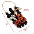 thumbnail image 2 of Halloween Welcome Sign Pumpkin Wreath Door Hanging Pendant for Halloween Decoration, 2 of 6