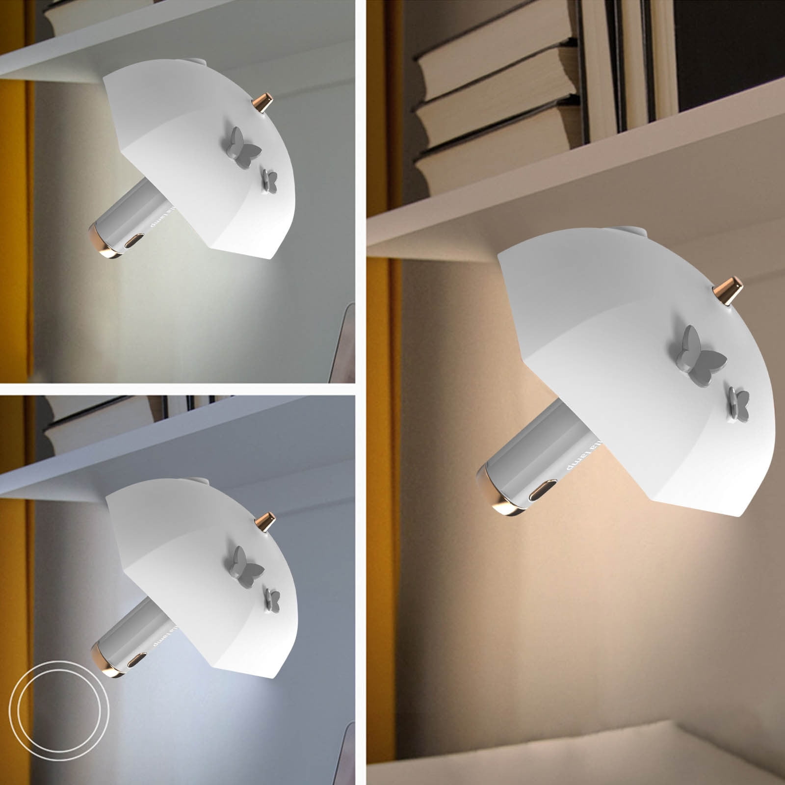 Chmadoxn Desk Lamp Umbrella Cool Lamp Can Be USB Charging Wuji Dimming Student Learning To Read Eye Protection Usb Small Table Lamp a lamp