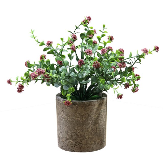 Fake Plant Potted Lifelike Small Artificial Greenery Plant Faux Plant Decoration