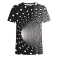 thumbnail image 3 of Fridja T-Shirt à Imprimé pour Homme Été Décontracté Grande Taille Manches Courtes Col Rond T-Shirt à Imprimé 3D Haut Graphique Abstrait Fantaisie pour Cyclisme Jogging (Noir, 3TG) (Noir, 3TG), 3 of 3