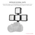 thumbnail image 4 of Mistaha W49 Mini Caméra Interlock LED Panneau Lumière Dimmable Caméscope Vidéo Éclairage avec Chaussure, 4 of 8