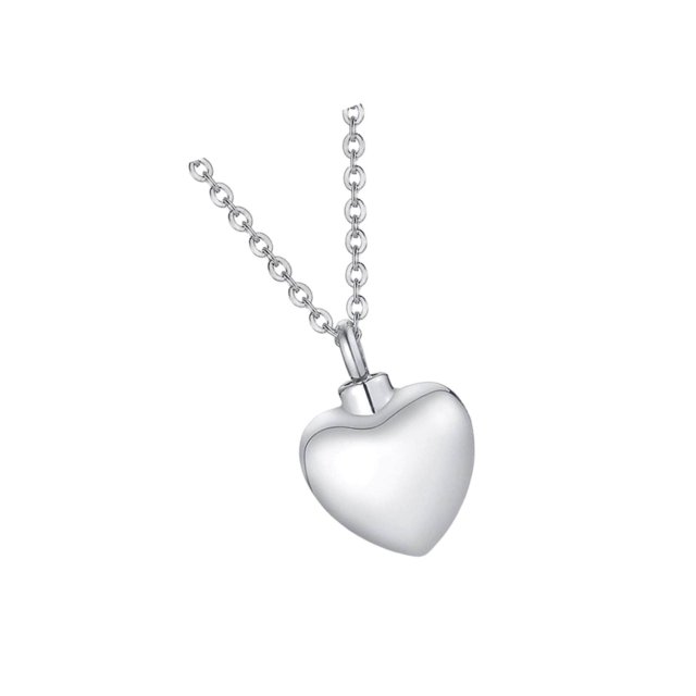 kurtrusly Collier Urne Commémorative Ouvrable Mode Cœur d'Amour pour Fête Action de Grâce Argent