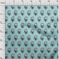 thumbnail image 3 of oneOone Velvet Turquoise Blue Fabric Block Sewing Material Print Fabric By The Yard 58 Inch Wide, 3 of 5