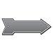 thumbnail image 3 of SignMission P-ARROW8-999839 8 x 24 in. Wide Gray Arrow Sign, 3 of 4