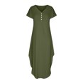 thumbnail image 4 of Cameland Robe d'Été pour Femme Décontractée à Manches Courtes, Robe Évasée Décontractée, Robe Maxi de Plage avec Poches, 4 of 6