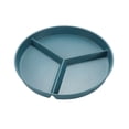 thumbnail image 1 of 10 Inch Diameter Plastic Three Grids Circular Dining Plates Thickened Heat-resistants Household Breakfast Fruit Plates, 1 of 6