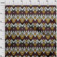 thumbnail image 2 of Tissu Viscose Georgette Pomme Diamant & Tourbillon Ikat Tissu Imprimé 1 Yard 42 Inch Wide, 2 of 4