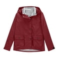 thumbnail image 4 of Imperméable pour Fillette, Imperméable Uni d'Extérieur à Capuche, Coupe-Vent, Manteau d'Extérieur, 4 of 9