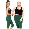 thumbnail image 2 of Stretch Is Comfort Women's Plus Size Knee Length Leggings| Adult X-Large - 7x, 2 of 5