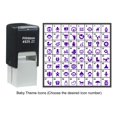 thumbnail image 4 of Printtoo Personalized Baby Theme Icons Rubber Stamp Self Inking Stamper 24 mm-Black, 4 of 7