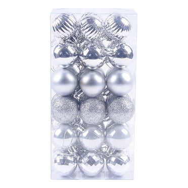 Pisexur 36 Pcs Boules de Noël Ornements pour Xmas Arbre de Noël - Décorations d'Arbre de Noël Incassables Boule Suspendue pour Décoration de Fête de Vacances Mariage