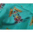 thumbnail image 4 of oneOone Silk Tabby Fabric Leaves|Bird & Floral Block Printed Craft Fabric BTY 42 Inch Wide, 4 of 4