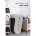 thumbnail image 4 of Chaise de Sol Réglable à 5 Positions avec Dossier, Fauteuil de Jeu Pliable et Rembourré pour le Jeu, le Sommeil, Chaise Longue Intérieure, 4 of 5