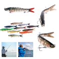 thumbnail image 3 of 1 pc Multi Jointed Fishing Lures Swimbait Sinking Wobblers Hard Crankbaits J2E0, 3 of 9