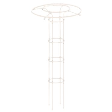 Assembled Umbrella-shaped Flower Stand And Pergola-white, Total Height 150cm, Diameter 25cm