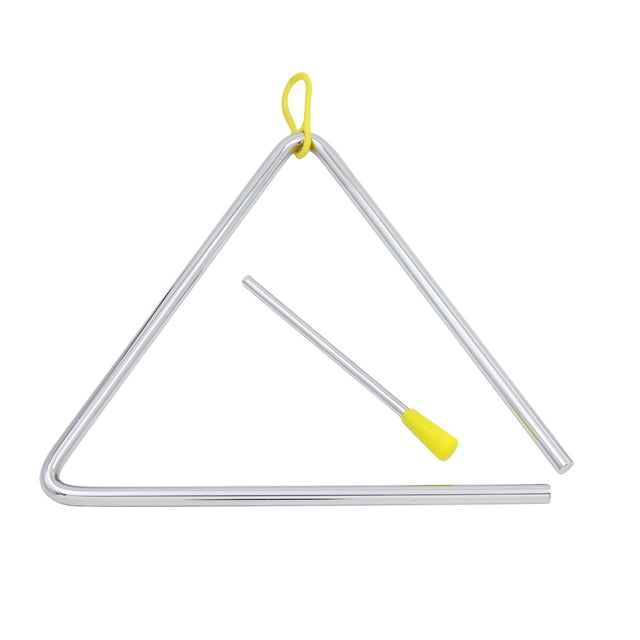 LYUMO Éveil Musical pour Enfants Instrument de Percussion Musical Triangle en Acier avec Percuteur, Triangle de Percussion, Triangle d'Instrument