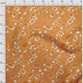 thumbnail image 4 of oneOone Polyester Spandex Orange Fabric Kids Craft Projects Decor Fabric Printed By The Yard 56 Inch Wide, 4 of 4