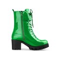 thumbnail image 3 of Unique Bargains Women's Zip Platform Chunky Heel Combat Boots Green (Size 7), 3 of 7