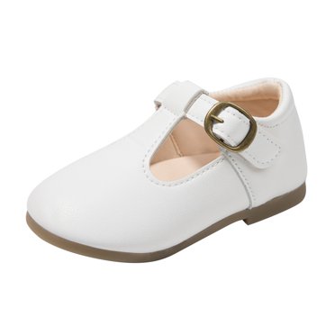 TJAZFJPA Chaussures Pieds Nus pour Enfants Chaussures Vertes pour Fille Petites Chaussures en Cuir Chaussures Simples Chaussures de Danse pour Enfants Chaussures de Performance pour Filles Chaussures Habillées pour Filles Espadrilles Blanches pour Tout-Petits
