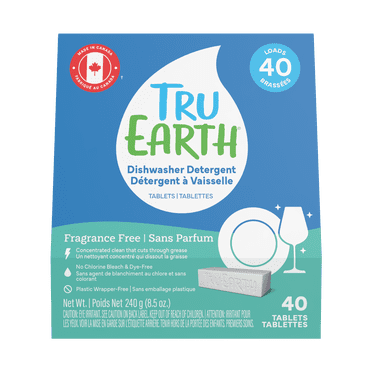 Tru Earth Dishwasher Detergent Tablets - 40 Tablets - Fragrance-Free