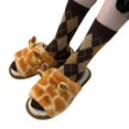 thumbnail image 3 of Kcodviy Giraffe Slippers for Women Pineapple Slippers for Women Winter Warm House Slippers Women Slippers Slip on Slippers for Women Slipper Socks for Women Heated Slippers Women, 3 of 5