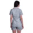 thumbnail image 4 of Moomaya Ensemble de Nuit pour Femmes à Manches Courtes, Chemise-Short à Boutons et Short, 4 of 6