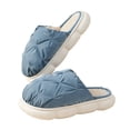 thumbnail image 1 of Pantoufles pour Hommes Antidérapantes d'Hiver Chaudes Pantoufles Intérieur Extérieur Chaussures, 1 of 5