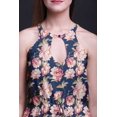 thumbnail image 3 of Bimba Robe Maxi à Fleurs pour Femmes Sans Manches à Col Ras du Cou, Dos Nu, avec Fentes Latérales - X-Grand, 3 of 6