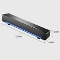 thumbnail image 4 of facefd V-196 Computer Speaker Bar Stereo Subwoofer Music Player Bass Surround Sound Box 3.5mm Audio Input For PC Laptop White, 4 of 6