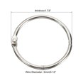 thumbnail image 2 of Unique Bargains Metal Binder Rings, Silver Tone, 20 Count, 20 Pack, 2 of 5