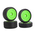 thumbnail image 1 of MERIGLARE 4Pcs Wheel Rims Sturdy Premium RC Tire Wheels for Micro B 244016 1:24 RC Car Green, 1 of 8