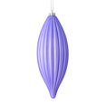 thumbnail image 1 of Vickerman M183286M 8 Po. Ornement Ligne Mate Lavande 4 par Sac, 1 of 1