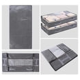 thumbnail image 4 of Organisateur de Rangement pour Textiles de Maison pour Couettes et Couvertures – Sacs de Rangement Pliables sous le Lit avec Fenêtre Transparente Poignées Renforcées Contenants Non Tissés à Fermeture Éclair Grande Capacité 1 Paquet, 4 of 8
